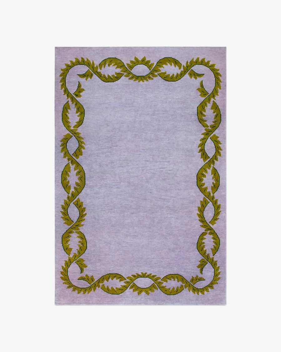 Botanical Wisteria wool rug
