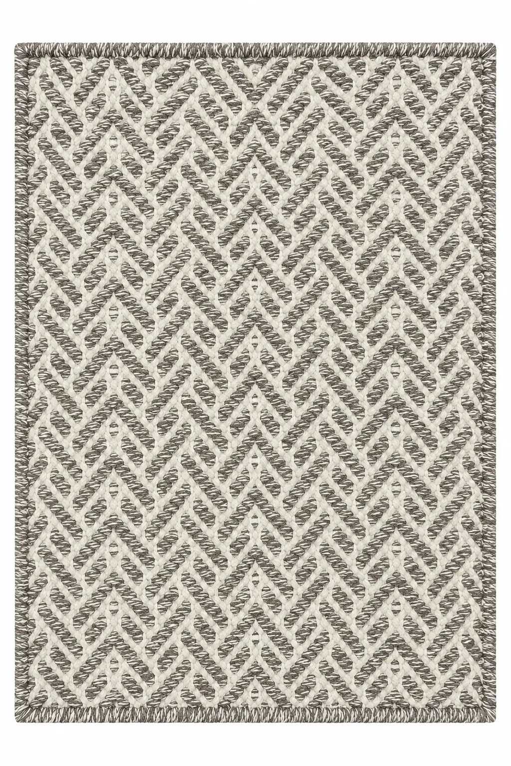 Herringbone Stone luxury rug design