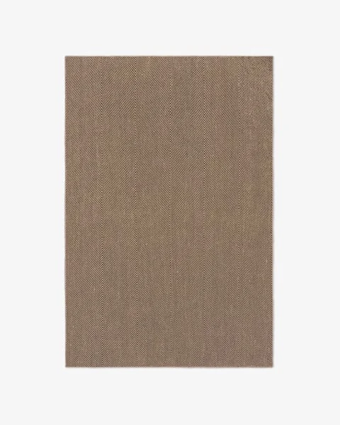 Reed Chevron Natural Umber luxury rug design