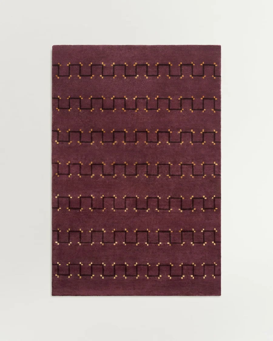 Rhythm Damson wool rug