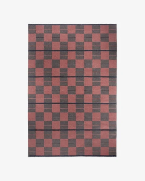 Harbour Stripe Ruby luxury rug design