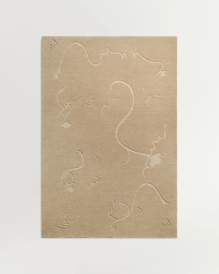 Petalwork Linen wool rug