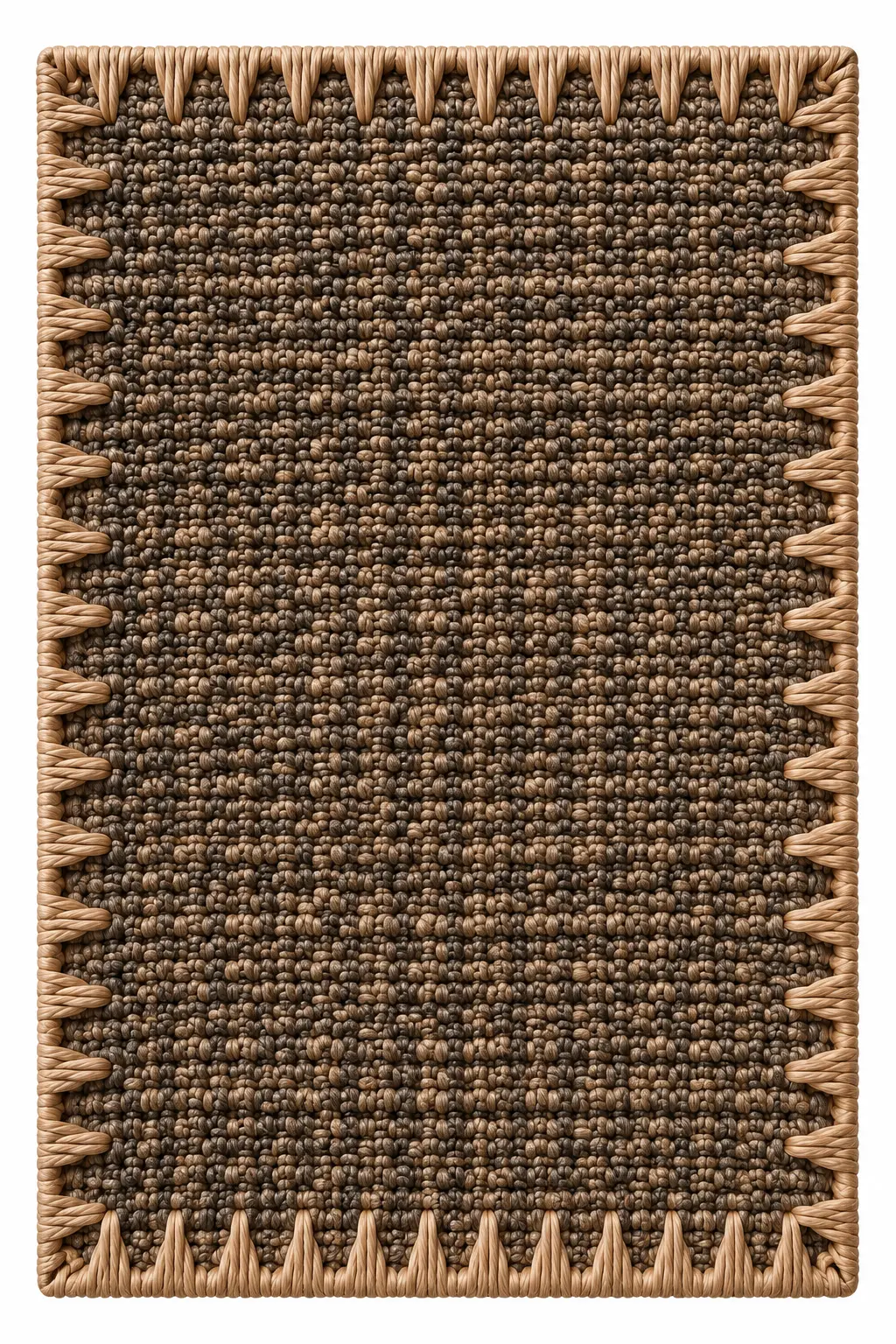 Whipstitch Cocoa luxury rug design