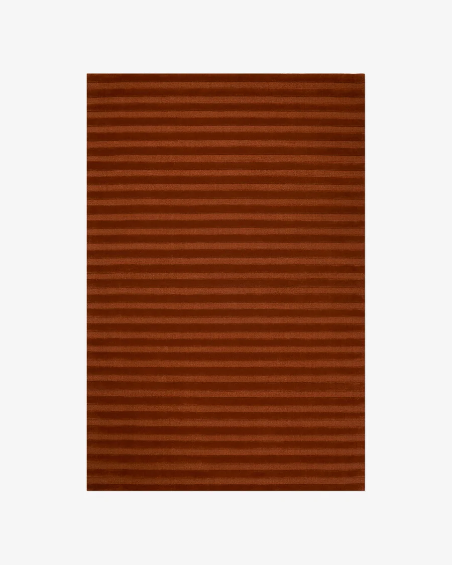 Strata Merlot wool rug