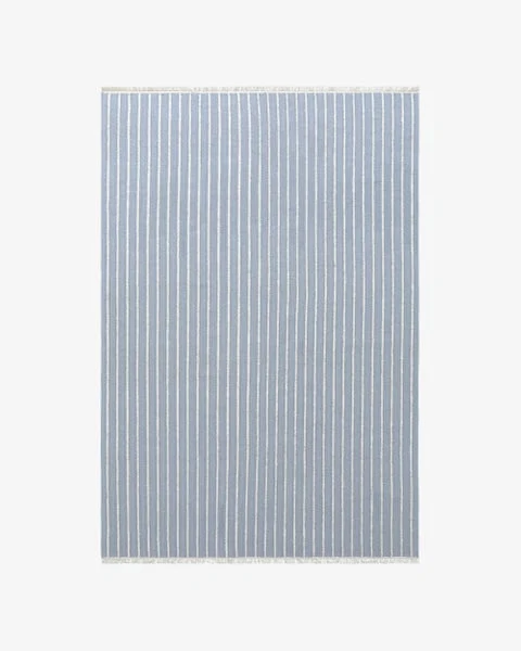 Pinstripe Azure luxury rug design
