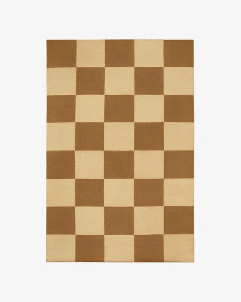 Colourblock Amber Citron luxury rug design