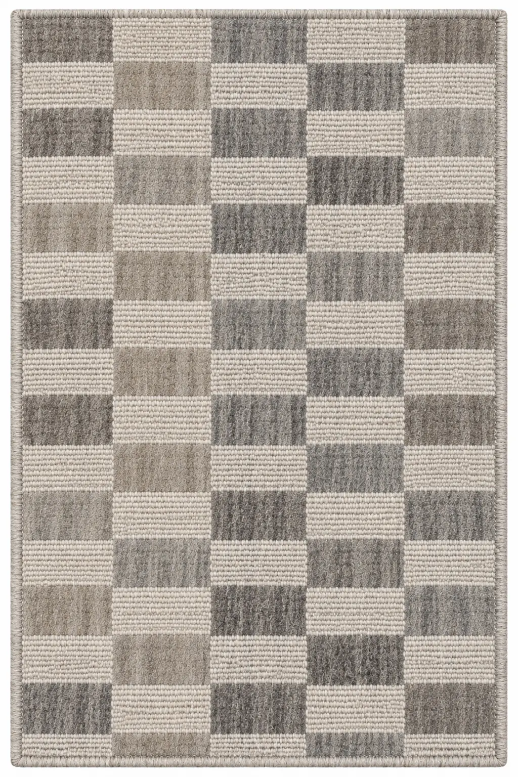 Atelier Check Slate luxury rug design