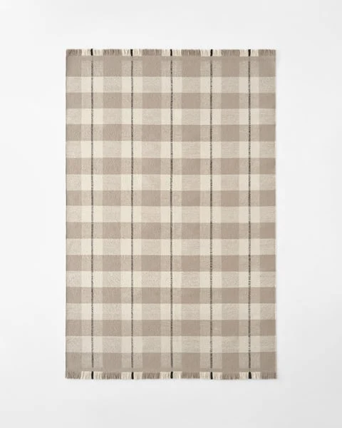 Windowpane Dune Ivory luxury rug design