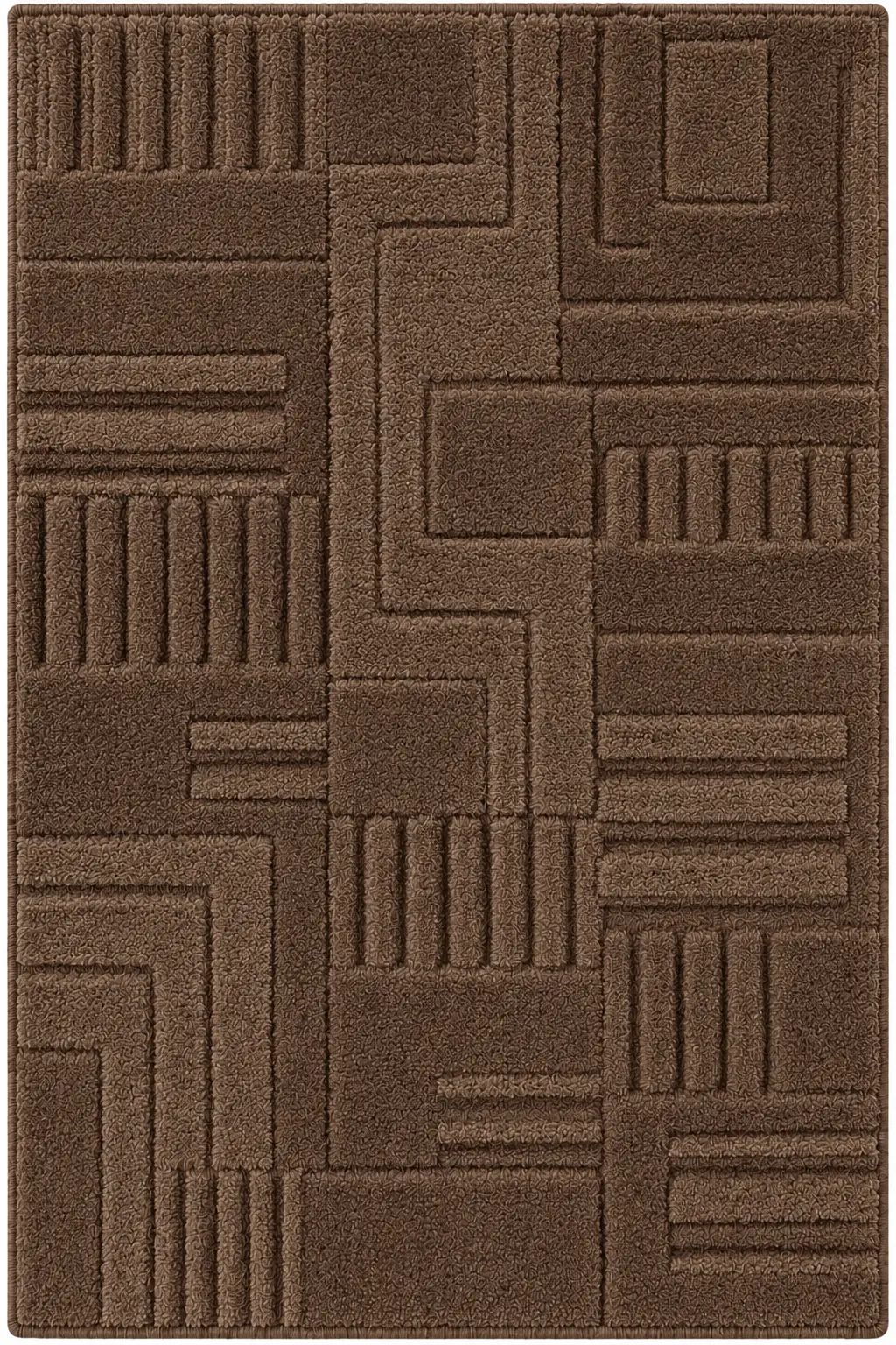 Relief Mosaic Cocoa luxury rug design