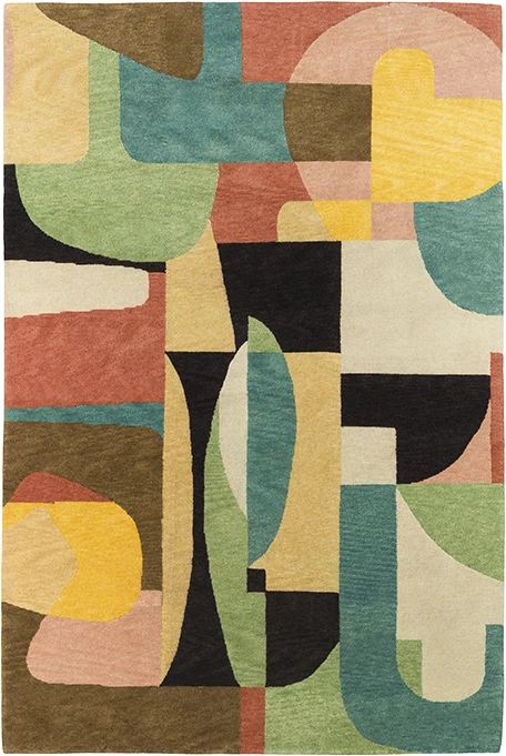 Chromatic Arc 01 art rug
