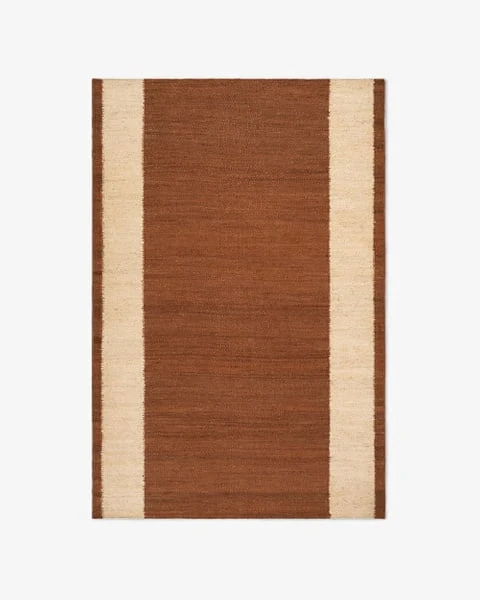 Reed Stripe Ruby luxury rug design