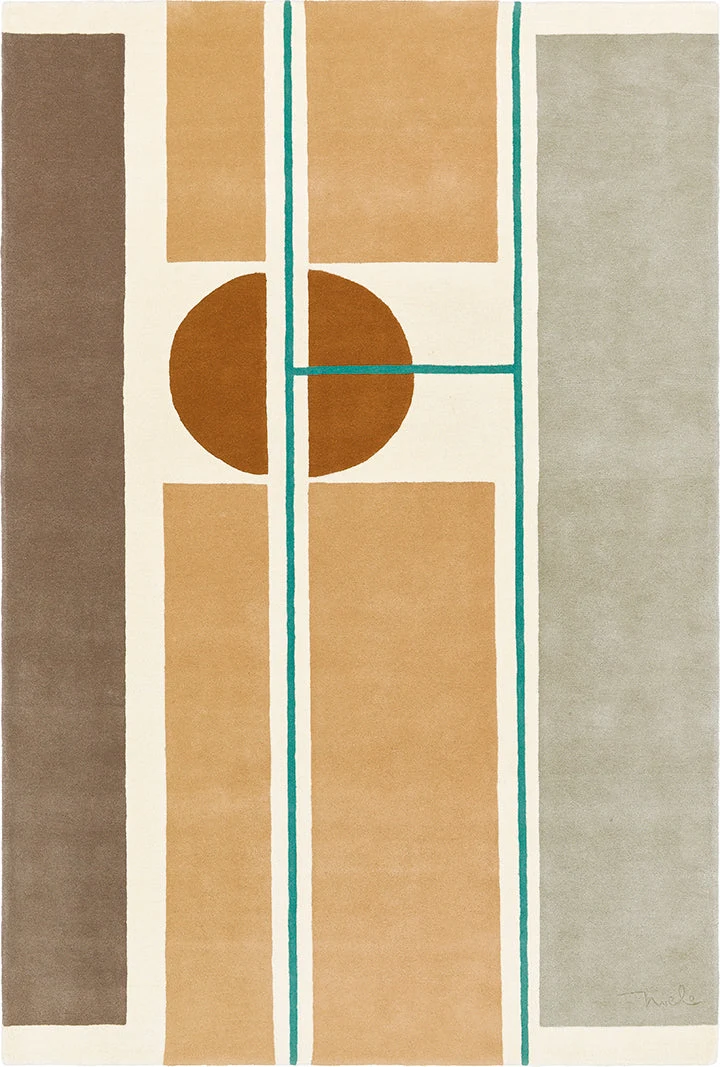 Layered Form 01 art rug
