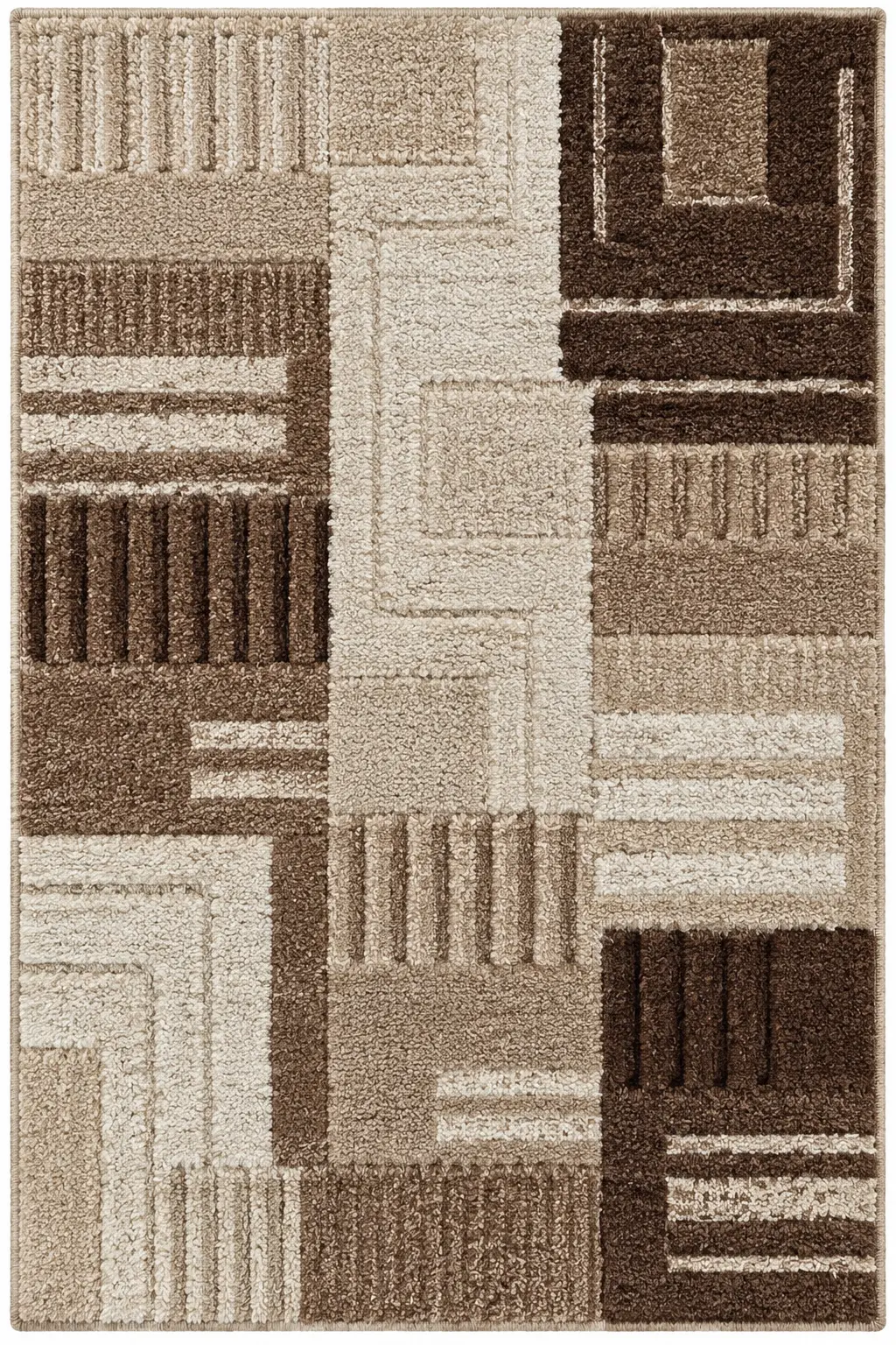 Relief Mosaic Mocha luxury rug design