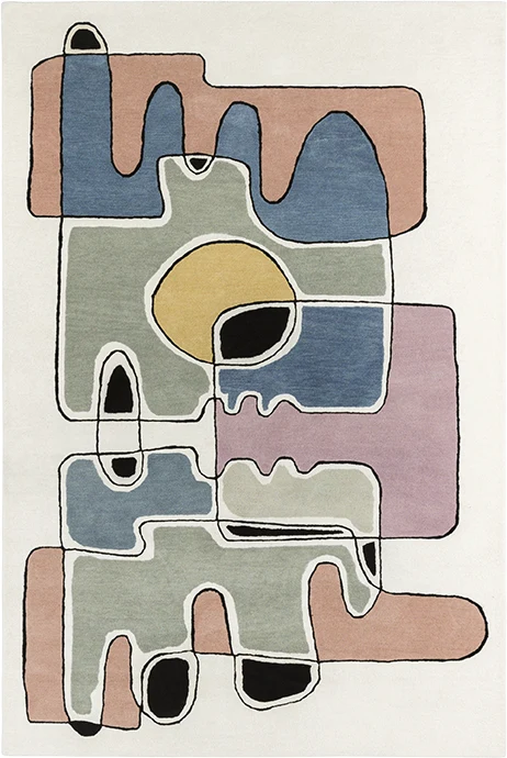Artful Line 01 art rug