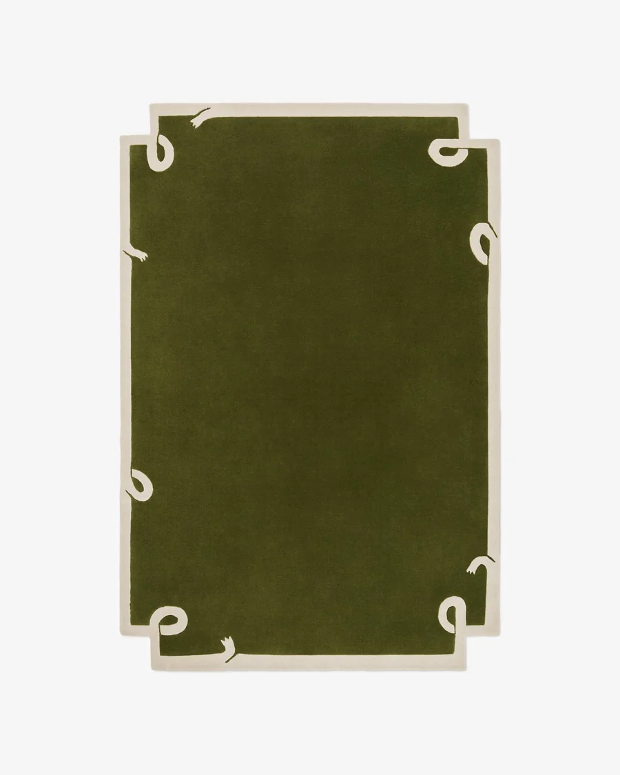 Ribbon Juniper wool rug