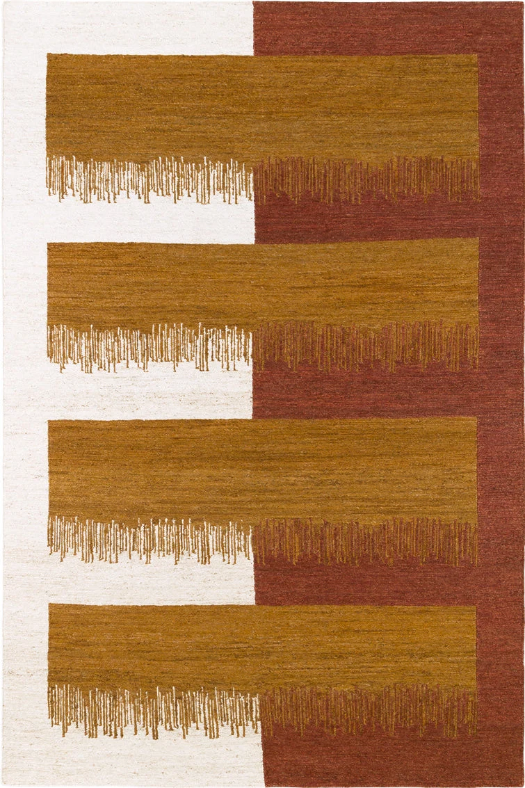 Abstract Field 01 art rug