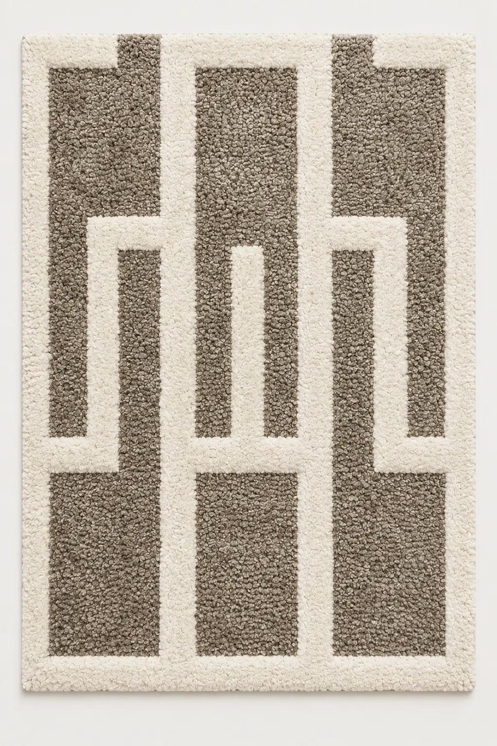 Labyrinth Taupe luxury rug design