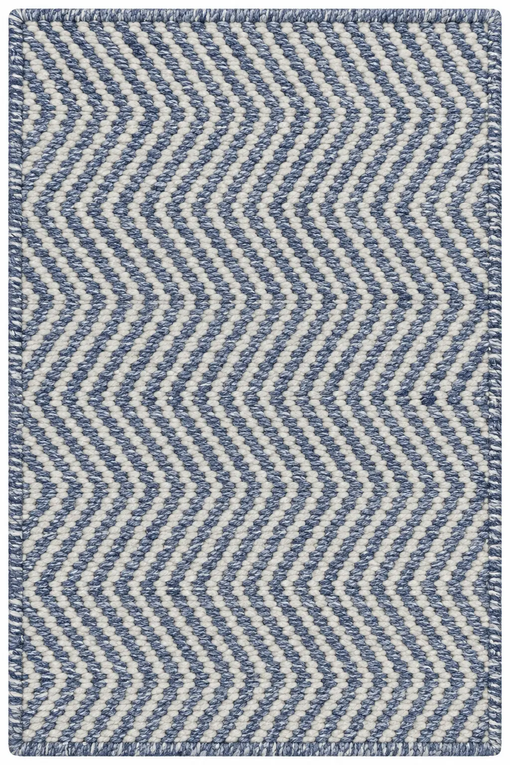 Zigzag Denim luxury rug design