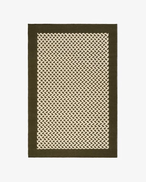 Salon Linen Moss luxury rug design
