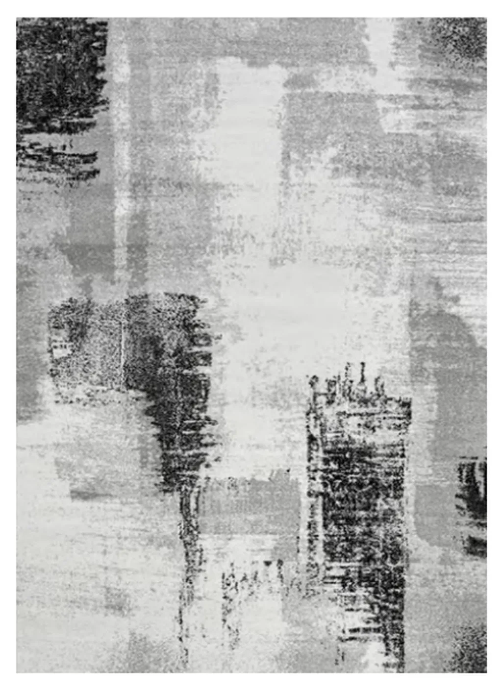 Abstract Grey luxury rug design