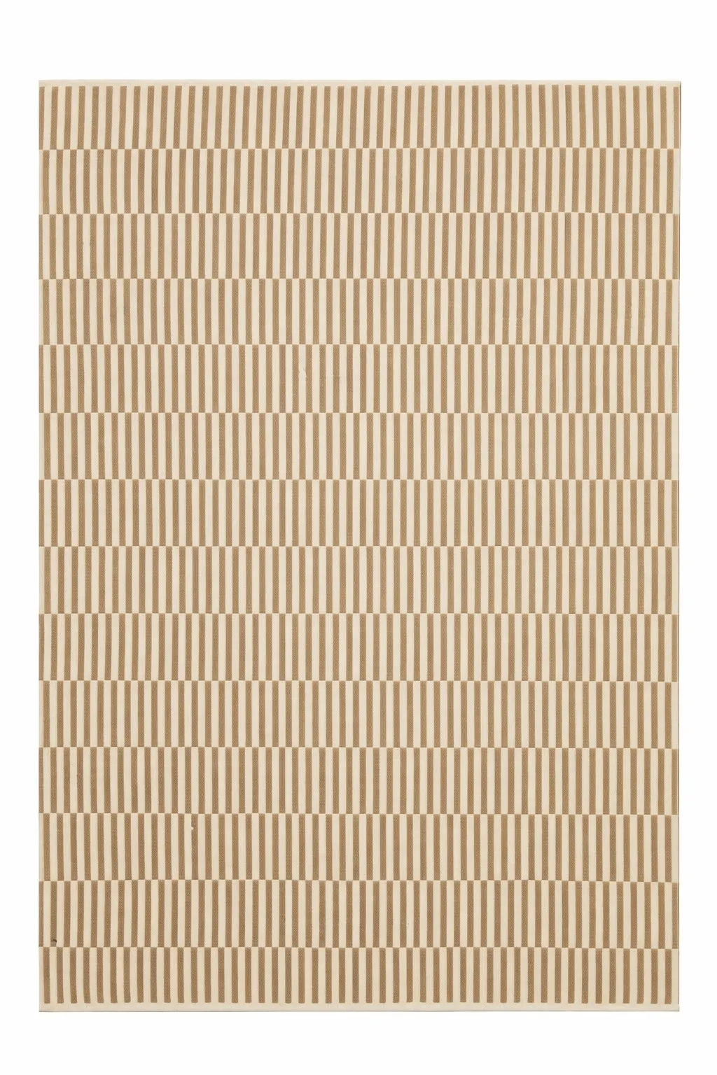 Banded Cream luxury rug design