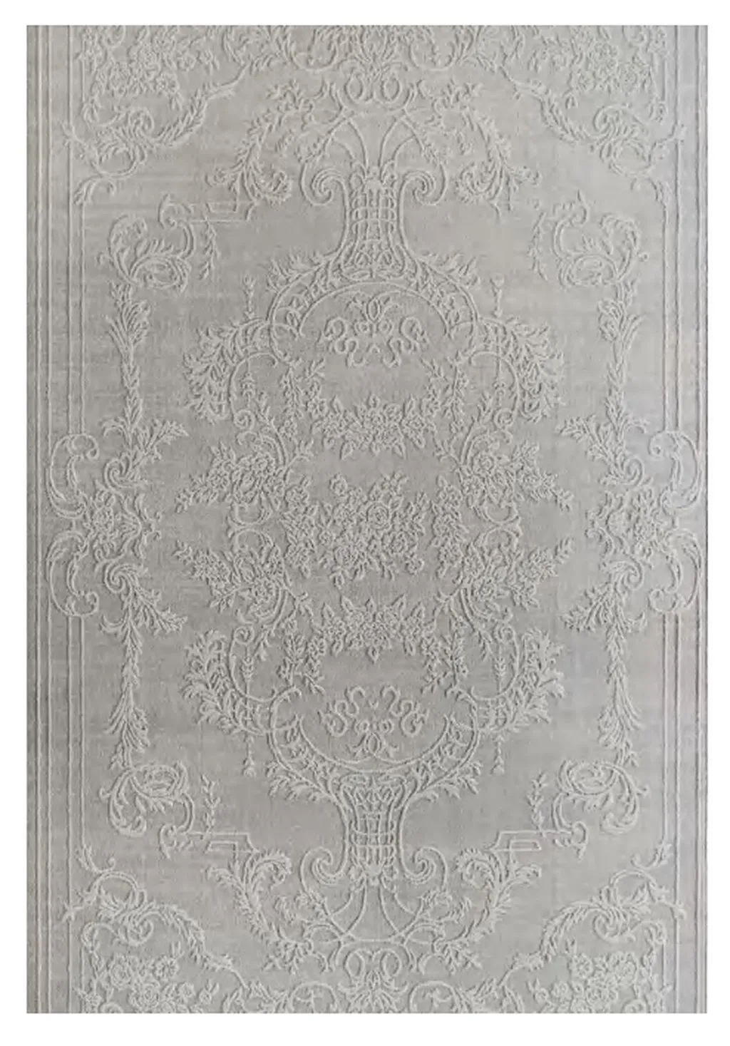 Baroque Silver luxury rug design