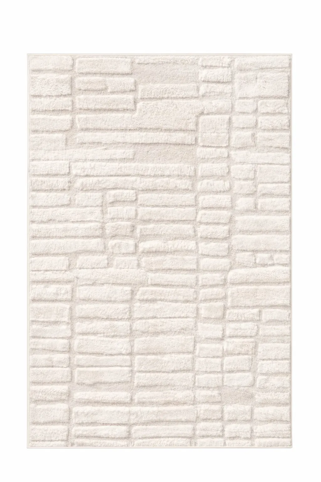 Block Ivory luxury rug design