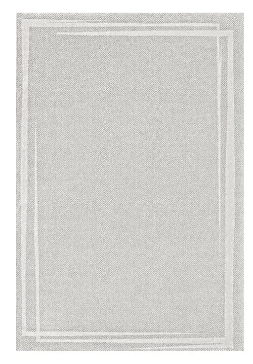 Bordered Herringbone luxury rug design