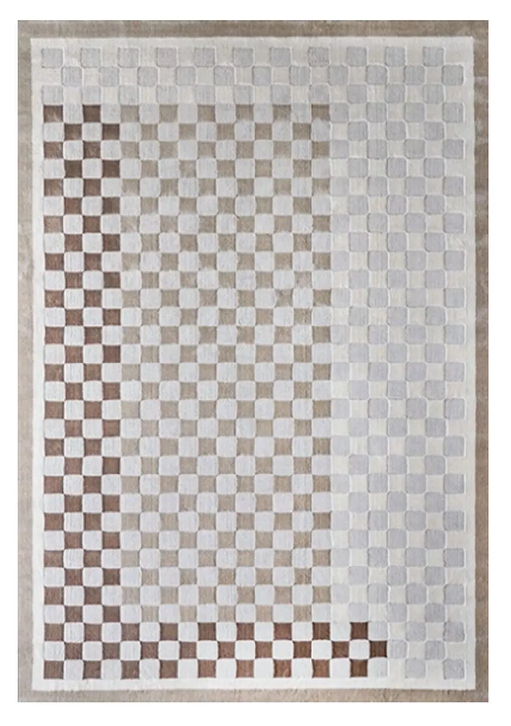Checker Frame luxury rug design