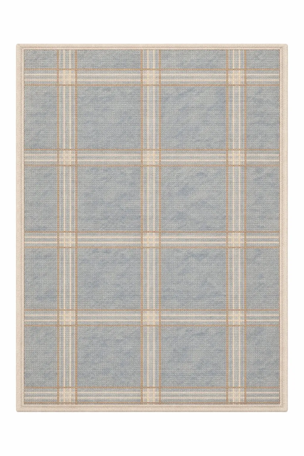 Coastal Plaid luxury rug design