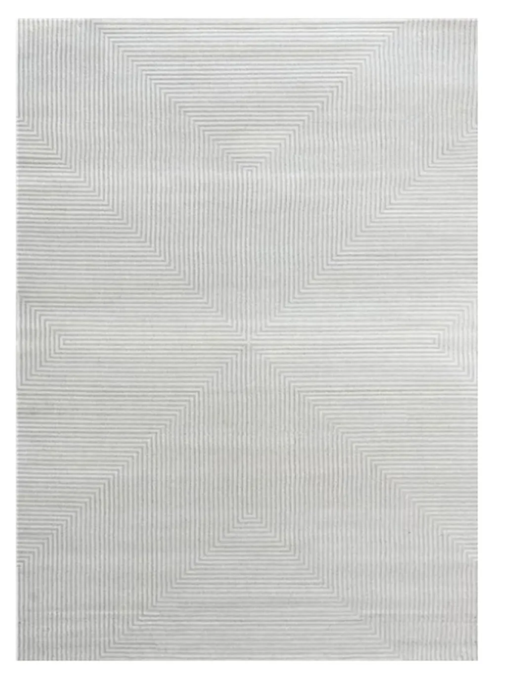 Concentric Grey luxury rug design