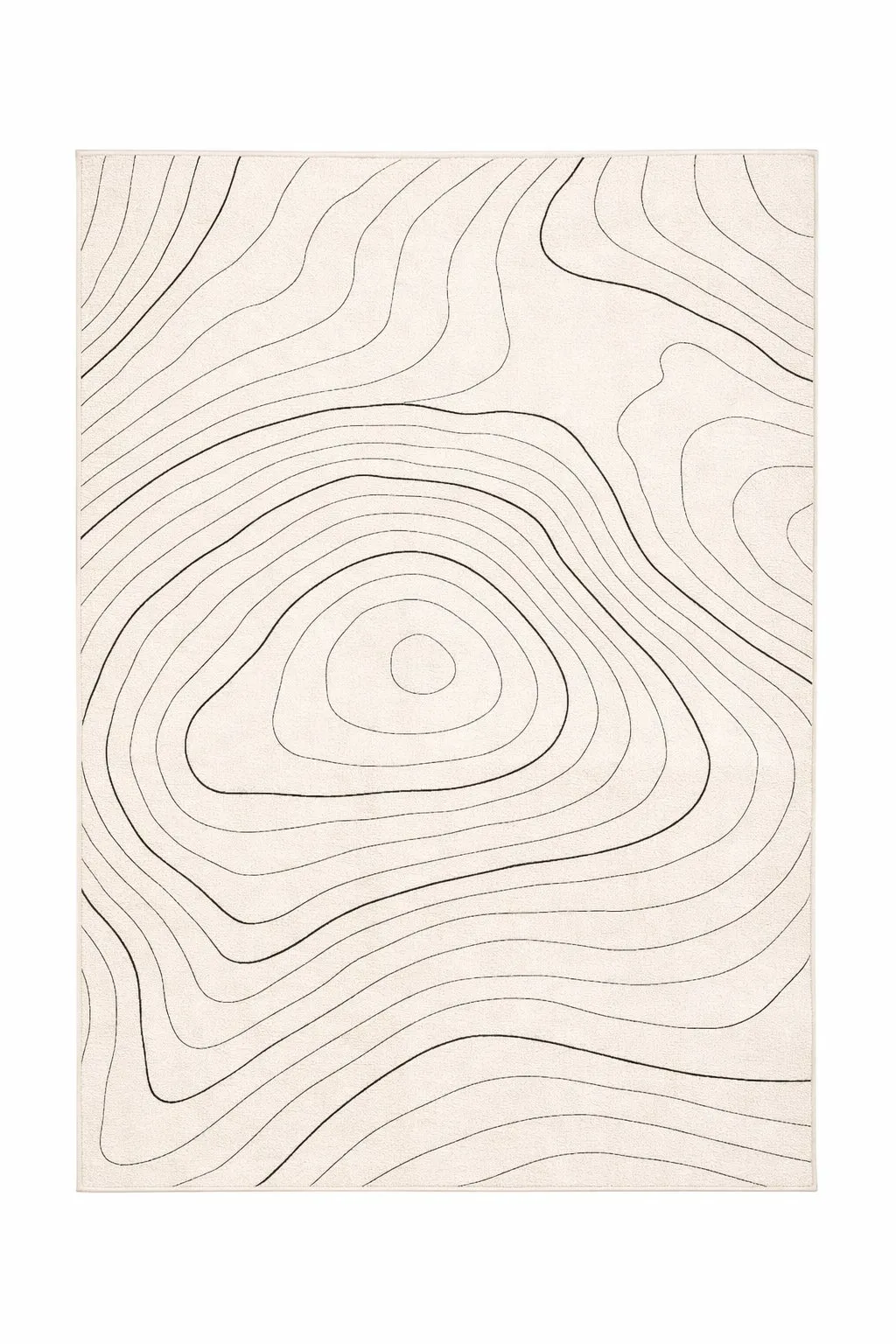 Contour Cream luxury rug design