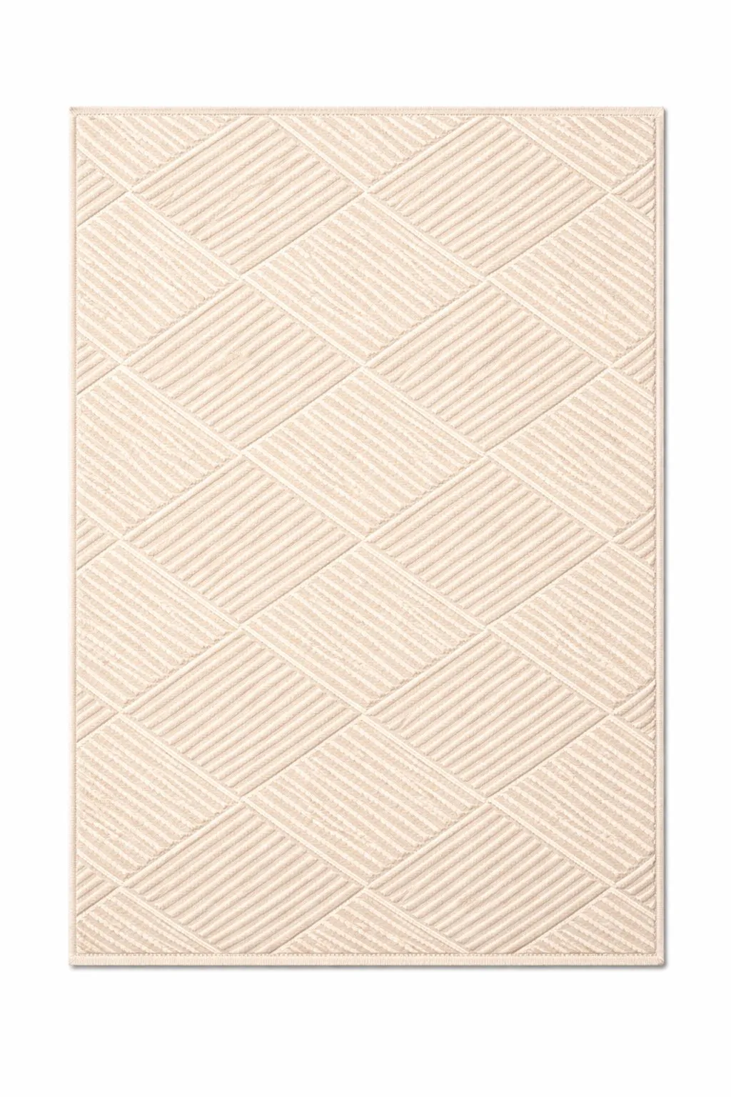 Diagonal Cream luxury rug design