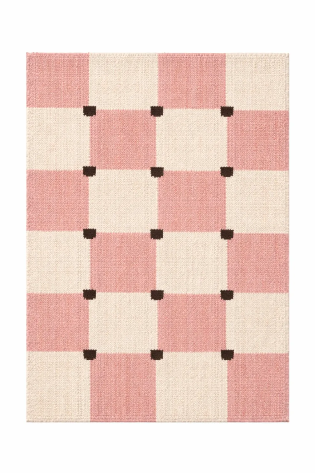 Gingham Rose luxury rug design