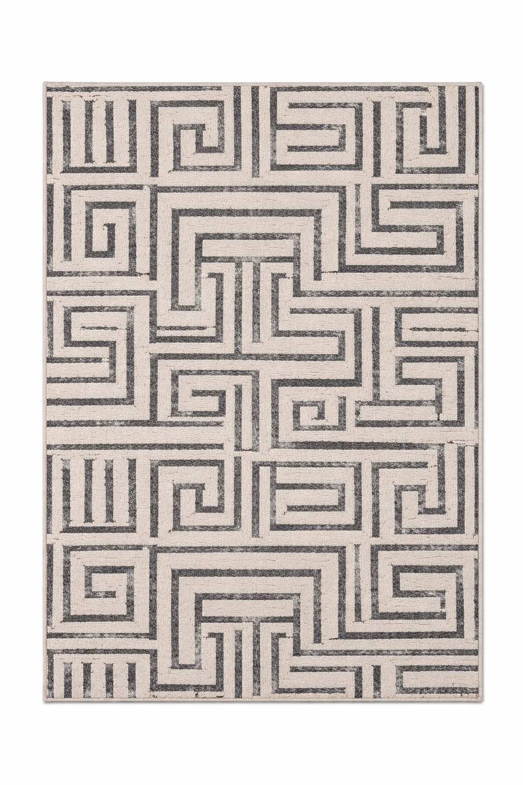 Labyrinth Charcoal luxury rug design
