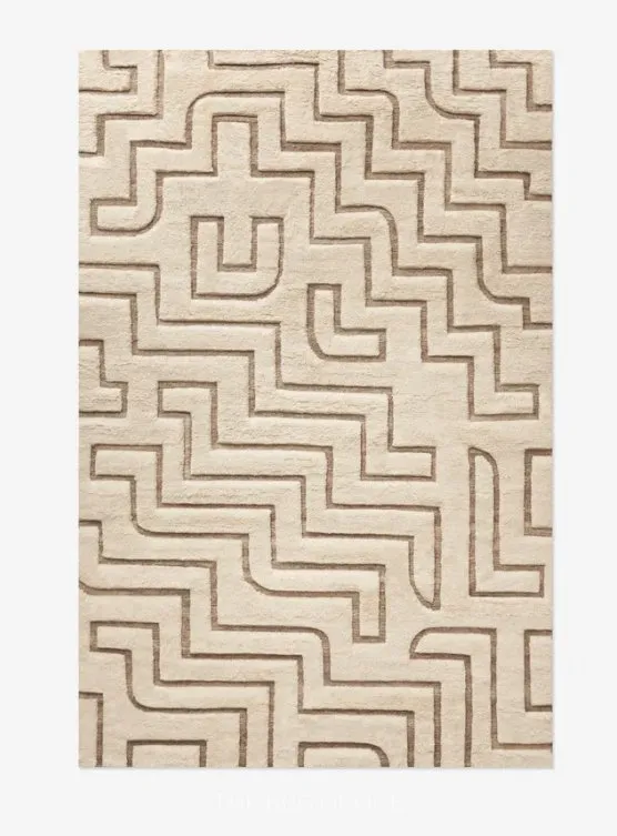 Shaggy Ivory luxury rug design