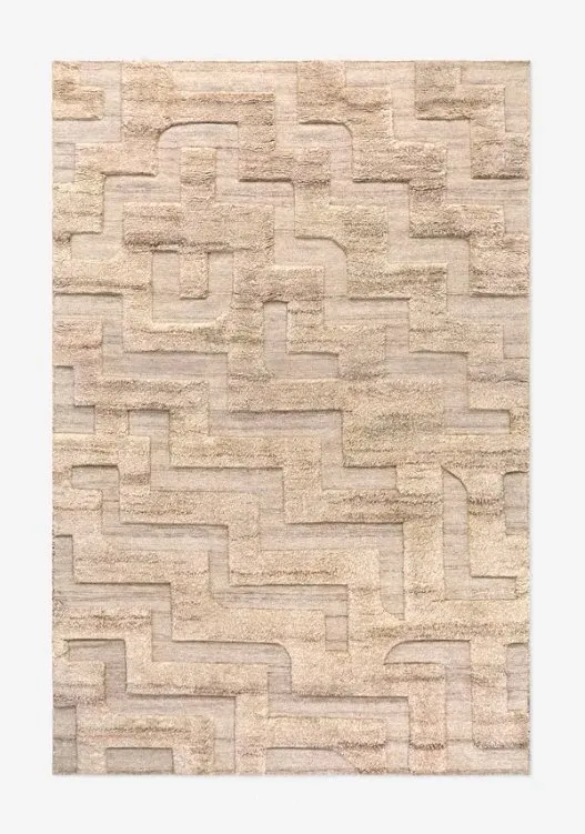 Shaggy Taupe luxury rug design