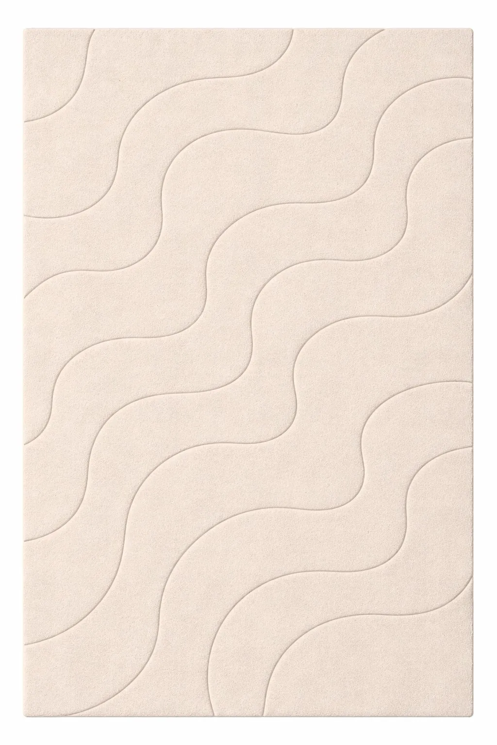 Wave Ivory luxury rug design